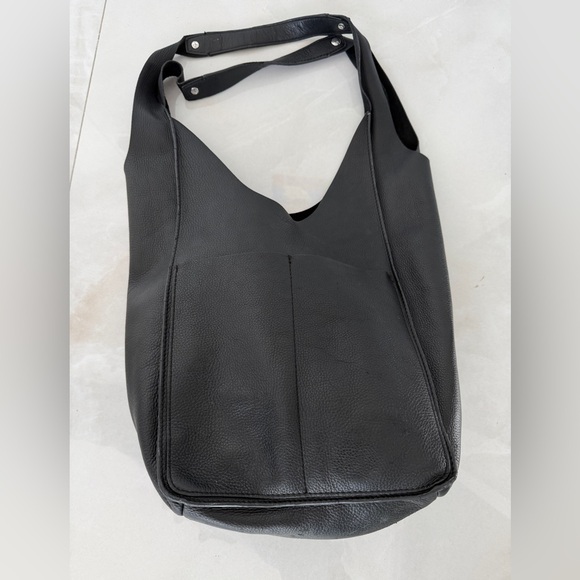 Rag & Bone Logan Black Leather Shopper Tote Shoulder Bag - Picture 7 of 16